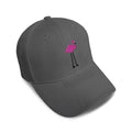 Kids Baseball Hat Flamingo Pink and Lavender Embroidery Toddler Cap Cotton