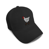 Kids Baseball Hat Farm Chicken Embroidery Toddler Cap Cotton - Cute Rascals