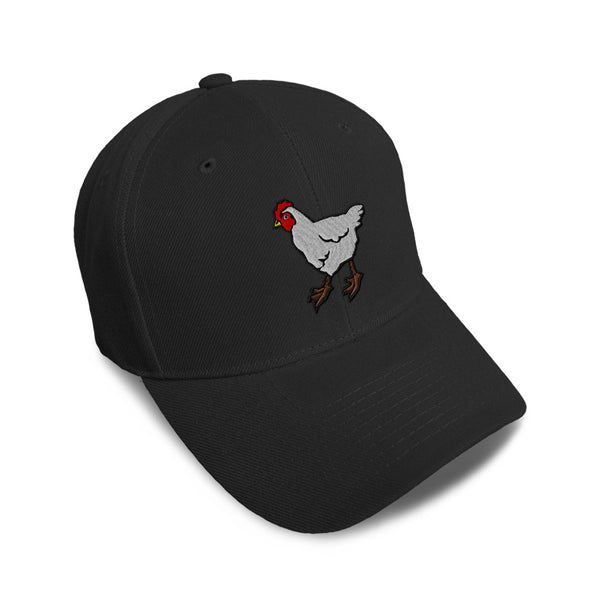 Kids Baseball Hat Farm Chicken Embroidery Toddler Cap Cotton - Cute Rascals