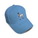 Kids Baseball Hat Boer Goat Bell Scarf Embroidery Toddler Cap Cotton - Cute Rascals