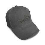 Kids Baseball Hat Shark Side View Embroidery Toddler Cap Cotton - Cute Rascals