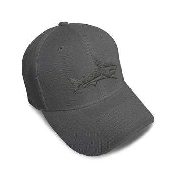 Kids Baseball Hat Shark Side View Embroidery Toddler Cap Cotton