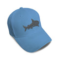 Kids Baseball Hat Shark Side View Embroidery Toddler Cap Cotton