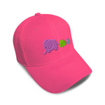 Kids Baseball Hat Elephant Family Mother Babies Embroidery Toddler Cap Cotton - Cute Rascals