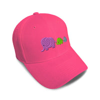 Kids Baseball Hat Elephant Family Mother Babies Embroidery Toddler Cap Cotton - Cute Rascals