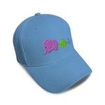 Kids Baseball Hat Elephant Family Mother Babies Embroidery Toddler Cap Cotton - Cute Rascals