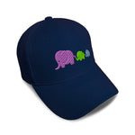 Kids Baseball Hat Elephant Family Mother Babies Embroidery Toddler Cap Cotton - Cute Rascals