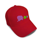 Kids Baseball Hat Elephant Family Mother Babies Embroidery Toddler Cap Cotton - Cute Rascals