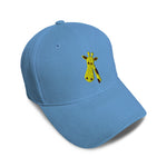 Kids Baseball Hat Cute Giraffe Face Embroidery Toddler Cap Cotton - Cute Rascals