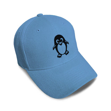 Kids Baseball Hat Cute Penguin Embroidery Toddler Cap Cotton