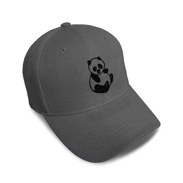 Kids Baseball Hat Chubby Panda Embroidery Toddler Cap Cotton