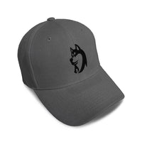 Kids Baseball Hat Siberian Husky B Embroidery Toddler Cap Cotton - Cute Rascals