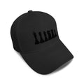 Kids Baseball Hat Chess Set Black Embroidery Toddler Cap Cotton