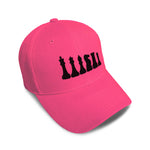 Kids Baseball Hat Chess Set Black Embroidery Toddler Cap Cotton - Cute Rascals