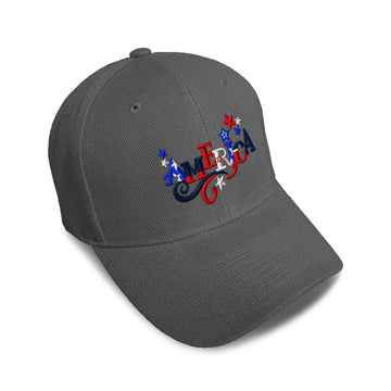Kids Baseball Hat America Usa Patriotic Logo Embroidery Toddler Cap Cotton