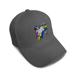 Kids Baseball Hat Kids Cute Unicorn Rainbow Embroidery Toddler Cap Cotton - Cute Rascals