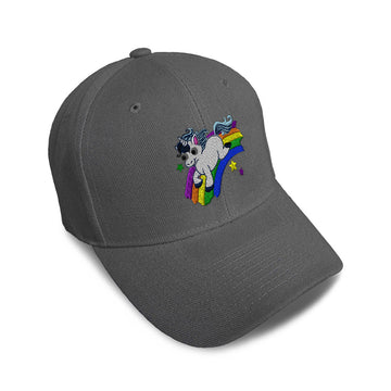Kids Baseball Hat Kids Cute Unicorn Rainbow Embroidery Toddler Cap Cotton