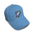 Kids Baseball Hat Kids Cute Unicorn Rainbow Embroidery Toddler Cap Cotton