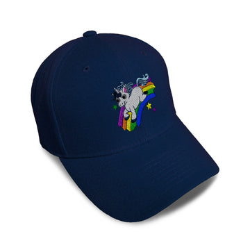 Kids Baseball Hat Kids Cute Unicorn Rainbow Embroidery Toddler Cap Cotton