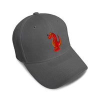 Kids Baseball Hat Kids Red Dinosaur Embroidery Toddler Cap Cotton - Cute Rascals