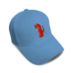 Kids Baseball Hat Kids Red Dinosaur Embroidery Toddler Cap Cotton - Cute Rascals