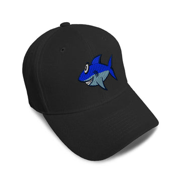 Kids Baseball Hat Kids Cute Shark Embroidery Toddler Cap Cotton