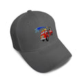 Kids Baseball Hat Kids Firetruck Embroidery Toddler Cap Cotton