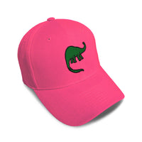 Kids Baseball Hat Dinosaur Brontosaurus Embroidery Toddler Cap Cotton - Cute Rascals