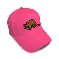 Kids Baseball Hat Triceratops Dinosaur B Embroidery Toddler Cap Cotton - Cute Rascals