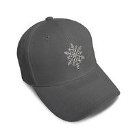 Kids Baseball Hat Unique Snow Flake Embroidery Toddler Cap Cotton - Cute Rascals