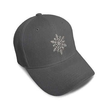 Kids Baseball Hat Unique Snow Flake Embroidery Toddler Cap Cotton