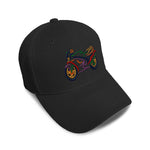 Kids Baseball Hat Motorcycle Colorful Logo Embroidery Toddler Cap Cotton - Cute Rascals