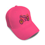 Kids Baseball Hat Motorcycle Colorful Logo Embroidery Toddler Cap Cotton - Cute Rascals