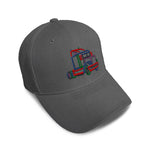 Kids Baseball Hat Semi Truck Colorful Logo Embroidery Toddler Cap Cotton - Cute Rascals