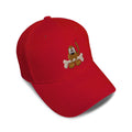 Kids Baseball Hat Dog with Bone Embroidery Toddler Cap Cotton
