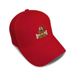 Kids Baseball Hat Dog with Bone Embroidery Toddler Cap Cotton - Cute Rascals