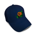 Kids Baseball Hat Jack-O-Lantern Embroidery Toddler Cap Cotton - Cute Rascals