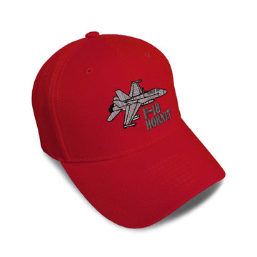 Kids Baseball Hat F-18 Hornet Aircraft Name Embroidery Toddler Cap Cotton