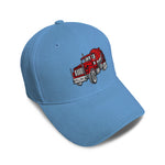 Kids Baseball Hat Cement Truck A Embroidery Toddler Cap Cotton - Cute Rascals