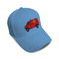Kids Baseball Hat Fire Van Embroidery Toddler Cap Cotton