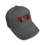 Kids Baseball Hat Pumper Fire Truck Embroidery Toddler Cap Cotton - Cute Rascals