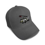 Kids Baseball Hat Firefighter Truck Hook and Ladder Embroidery Toddler Cap - Cute Rascals