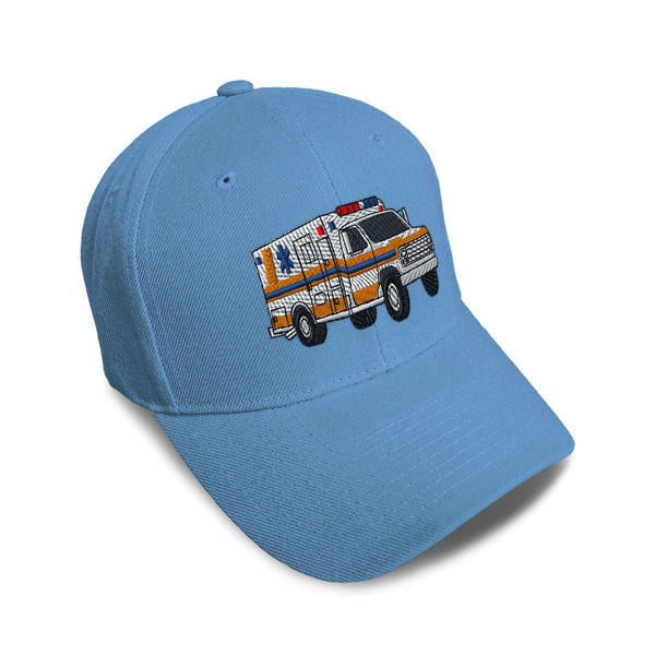 Kids Baseball Hat Ambulance A Embroidery Toddler Cap Cotton - Cute Rascals