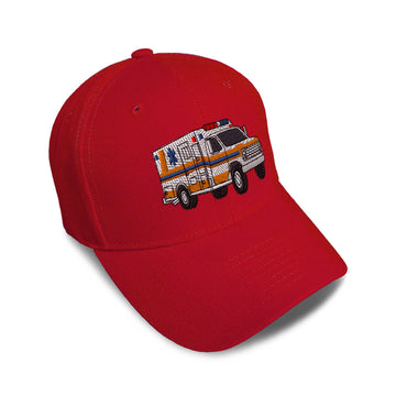 Kids Baseball Hat Ambulance A Embroidery Toddler Cap Cotton