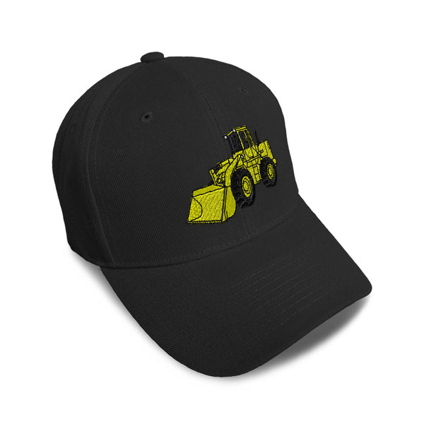 Kids Baseball Hat Wheel Loader A Embroidery Toddler Cap Cotton - Cute Rascals