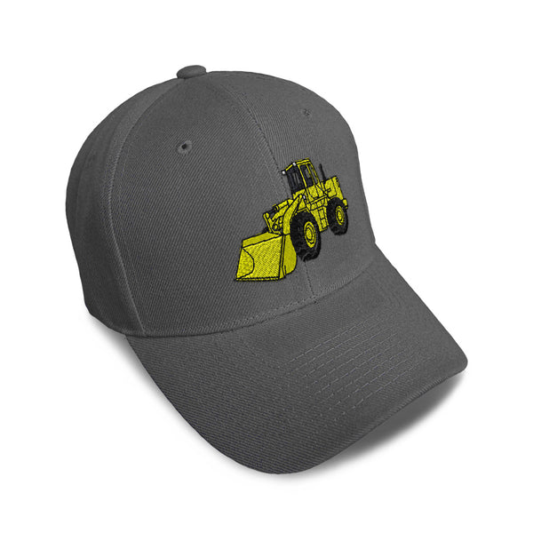 Kids Baseball Hat Wheel Loader A Embroidery Toddler Cap Cotton - Cute Rascals