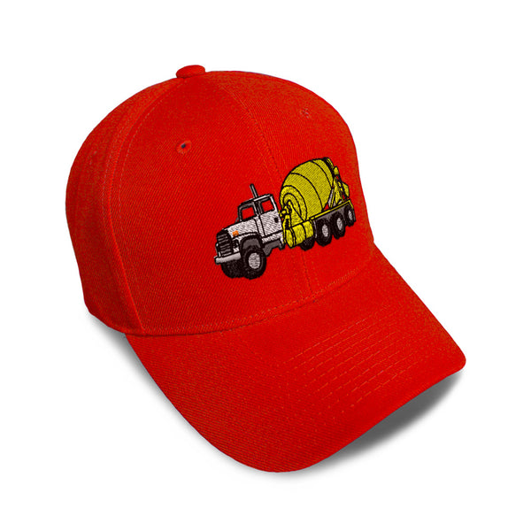 Kids Baseball Hat Cement Truck B Embroidery Toddler Cap Cotton - Cute Rascals