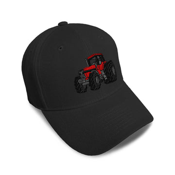 Kids Baseball Hat Tractor Machine C Embroidery Toddler Cap Cotton