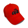 Kids Baseball Hat Tractor Machine C Embroidery Toddler Cap Cotton
