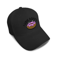 Kids Baseball Hat I Love Donut Embroidery Toddler Cap Cotton - Cute Rascals